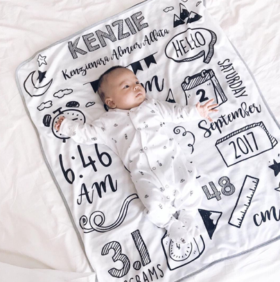 Maison Elmesa Baby Blanket - Hello World Series